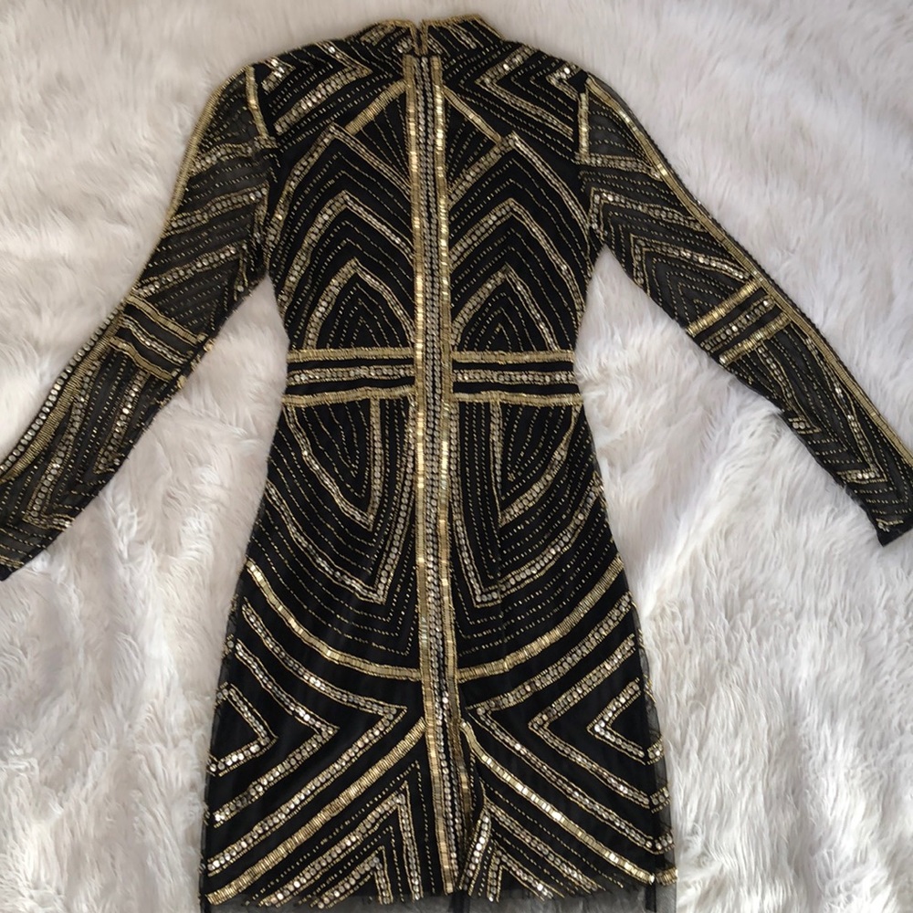 NWT! Gold beaded Gianni Bini dress